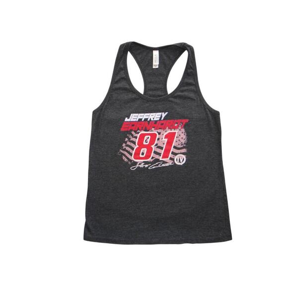 Jeffrey Earnhardt 81 Graphic Racerback Tank Top - Picture 1 of 4